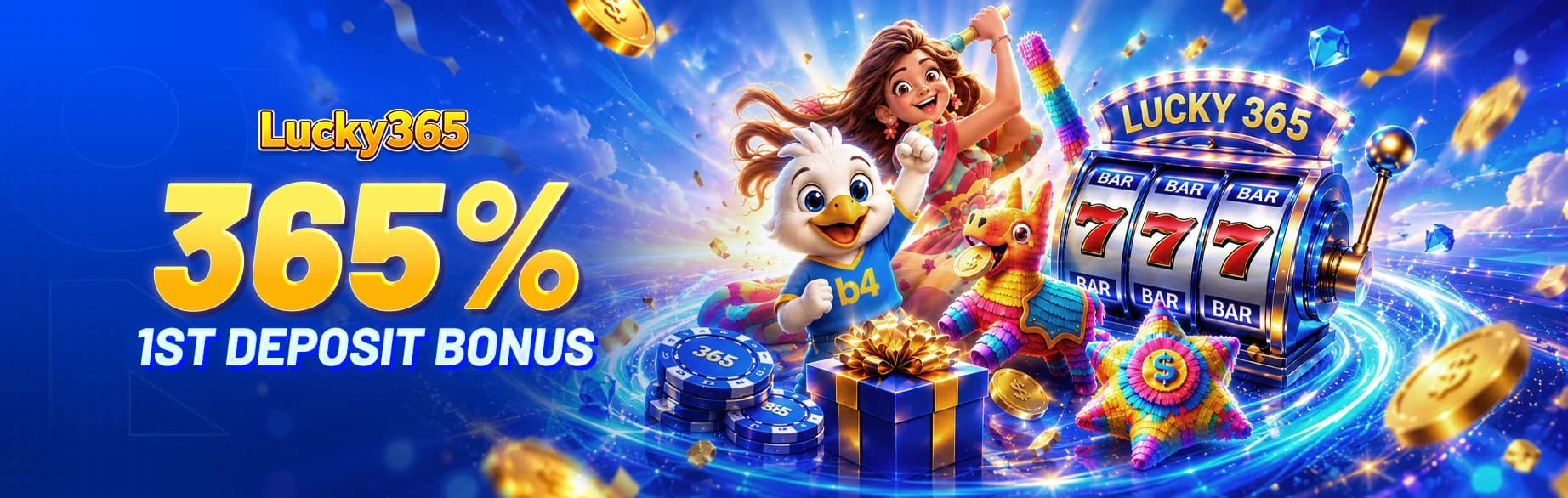 365% First Deposit Bonus